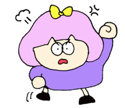 Bob girl & rabbit sticker #1456497