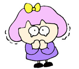 Bob girl & rabbit sticker #1456498