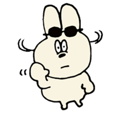 Bob girl & rabbit sticker #1456499