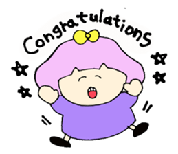 Bob girl & rabbit sticker #1456501