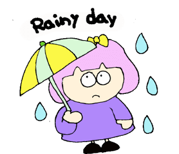 Bob girl & rabbit sticker #1456503