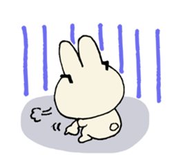 Bob girl & rabbit sticker #1456504