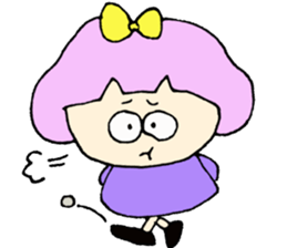 Bob girl & rabbit sticker #1456505