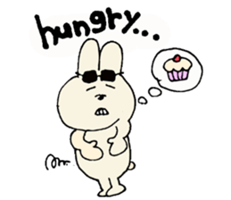 Bob girl & rabbit sticker #1456506