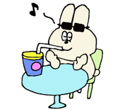 Bob girl & rabbit sticker #1456507