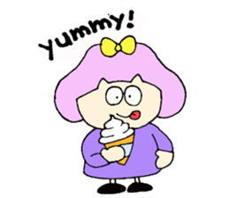 Bob girl & rabbit sticker #1456511