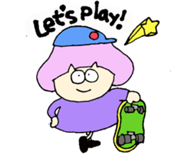 Bob girl & rabbit sticker #1456512