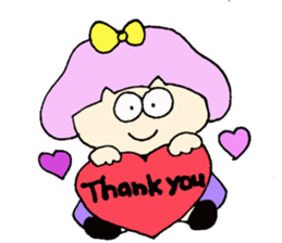 Bob girl & rabbit sticker #1456513