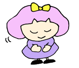 Bob girl & rabbit sticker #1456520