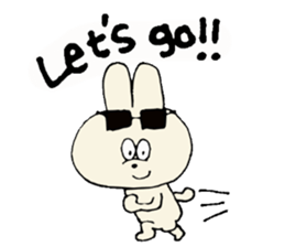 Bob girl & rabbit sticker #1456521