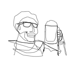 Wire Art Men sticker #1457459