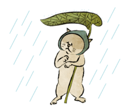 Ukiyo-e catmonster sticker #1458530