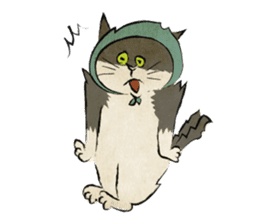 Ukiyo-e catmonster sticker #1458536