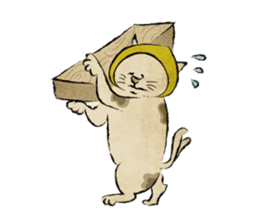Ukiyo-e catmonster sticker #1458545