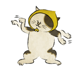 Ukiyo-e catmonster sticker #1458553