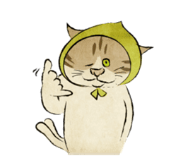 Ukiyo-e catmonster sticker #1458559