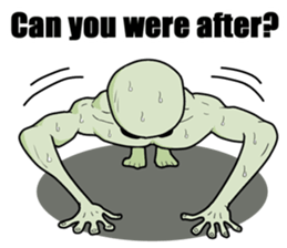 Alien who loves the earth of culture sticker #1458663