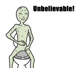 Alien who loves the earth of culture sticker #1458668