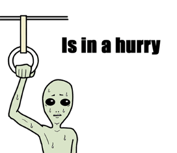 Alien who loves the earth of culture sticker #1458670