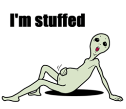 Alien who loves the earth of culture sticker #1458671