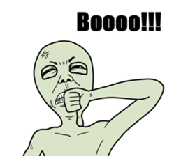 Alien who loves the earth of culture sticker #1458674