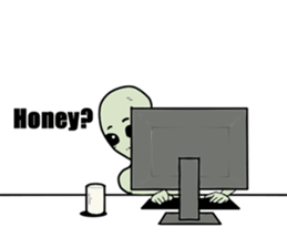 Alien who loves the earth of culture sticker #1458680