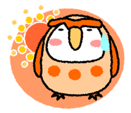 Peach owl And Friends sticker #1458932
