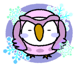 Peach owl And Friends sticker #1458936