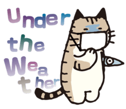 Pouch the Cat 4 English sticker #1459619