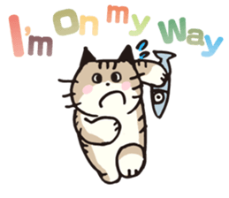 Pouch the Cat 4 English sticker #1459622