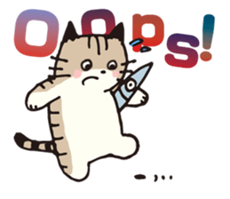 Pouch the Cat 4 English sticker #1459638