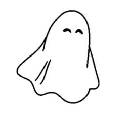 Ghost monsters Halloween sticker #1461454