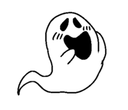 Ghost monsters Halloween sticker #1461467