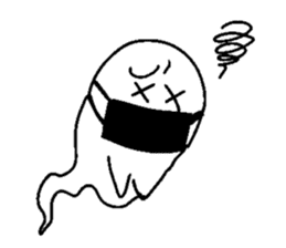 Ghost monsters Halloween sticker #1461478
