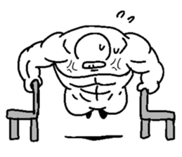 Muscle training sticker #1462008