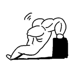 Muscle training sticker #1462010