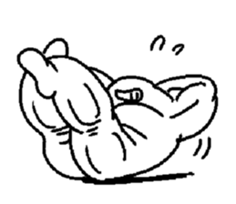 Muscle training sticker #1462012