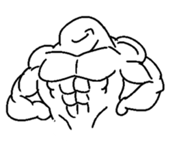 Muscle training sticker #1462024