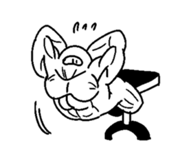 Muscle training sticker #1462026