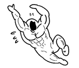 Muscle training sticker #1462031