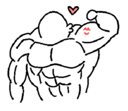 Muscle training sticker #1462038