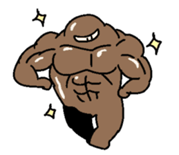 Muscle training sticker #1462041