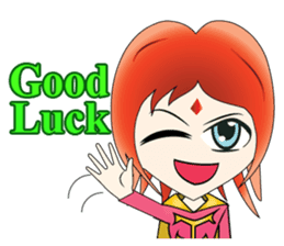 Yumiki Kasaiko, Girl with Flame Red Hair sticker #1462682