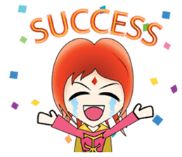 Yumiki Kasaiko, Girl with Flame Red Hair sticker #1462689
