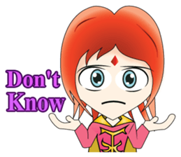 Yumiki Kasaiko, Girl with Flame Red Hair sticker #1462692