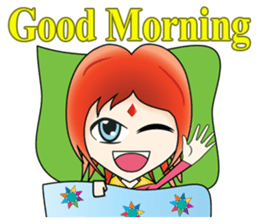 Yumiki Kasaiko, Girl with Flame Red Hair sticker #1462695