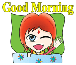 Yumiki Kasaiko, Girl with Flame Red Hair sticker #1462695