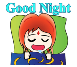 Yumiki Kasaiko, Girl with Flame Red Hair sticker #1462696