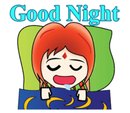 Yumiki Kasaiko, Girl with Flame Red Hair sticker #1462696