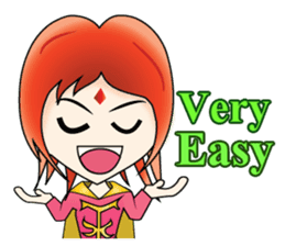 Yumiki Kasaiko, Girl with Flame Red Hair sticker #1462698